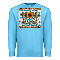 Ocean Blue god gifted me two titles mom and grandma and i rock them both Premium Sweatshirt - JahusDesignShop