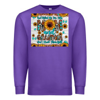 Purple god gifted me two titles mom and grandma and i rock them both Premium Sweatshirt - JahusDesignShop
