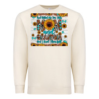 Sandshell god gifted me two titles mom and grandma and i rock them both Premium Sweatshirt - JahusDesignShop