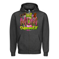Charcoal Heather hot mom summer Zipper Hoodie - texasbilliewilder