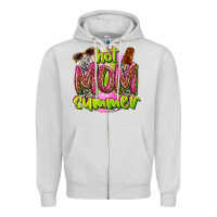 Dove Grey hot mom summer Zipper Hoodie - texasbilliewilder