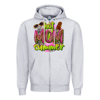 Heather Grey hot mom summer Zipper Hoodie - texasbilliewilder