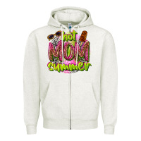Oatmeal Heather hot mom summer Zipper Hoodie - texasbilliewilder