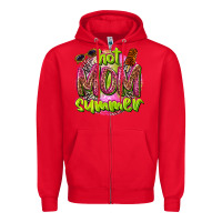 Red hot mom summer Zipper Hoodie - texasbilliewilder