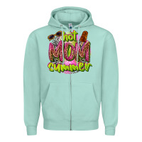Seafoam hot mom summer Zipper Hoodie - texasbilliewilder