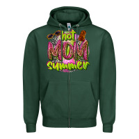 Sports Green hot mom summer Zipper Hoodie - texasbilliewilder