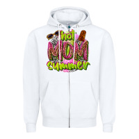 White hot mom summer Zipper Hoodie - texasbilliewilder