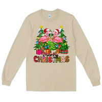 Merry Christmas Flamingo Long Sleeve Tee | Teevron