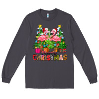 Smoke merry christmas flamingo Long Sleeve Tee - Zillion Design Studio