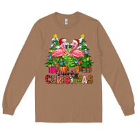 Toasted Coconut merry christmas flamingo Long Sleeve Tee - Zillion Design Studio