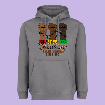 Breaking Every Chain Since 1865 Heavyweight Hoodie Designed By Hra Design Shop