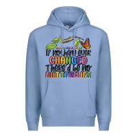 Colony Blue if nothing ever changed thered be no butterflies Premium Hoodie - MaliasSmallBusiness