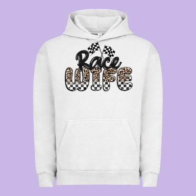 Race Wife Urban Hoodie Designed By Maliassmallbusiness