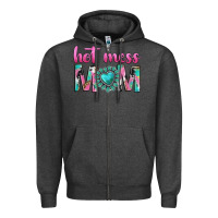 Charcoal Heather hot mess mom Zipper Hoodie - texasbilliewilder