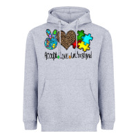 Heather Grey accept love understand Heavyweight Hoodie - CowhideDigitalArt
