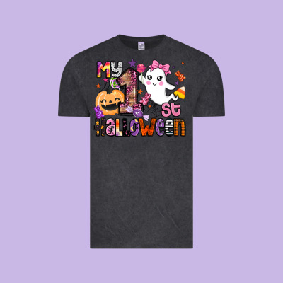 My 1st Halloween Vintage Tee Designed By Barkaloodesign