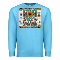 Ocean Blue god gifted me two titles mom and gigi and i rock them both Premium Sweatshirt - JahusDesignShop