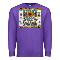 Purple god gifted me two titles mom and gigi and i rock them both Premium Sweatshirt - JahusDesignShop