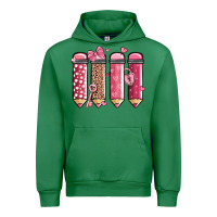 Emerald valentine' day teacher school pencils Urban Hoodie - MaliasSmallBusiness