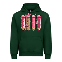 Forest Green valentine' day teacher school pencils Urban Hoodie - MaliasSmallBusiness