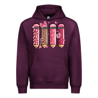 Mauve Wine valentine' day teacher school pencils Urban Hoodie - MaliasSmallBusiness