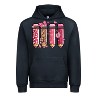 Navy valentine' day teacher school pencils Urban Hoodie - MaliasSmallBusiness