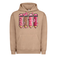 Pigment Burro valentine' day teacher school pencils Urban Hoodie - MaliasSmallBusiness
