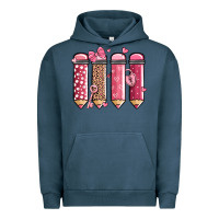 Pigment Midnight Navy valentine' day teacher school pencils Urban Hoodie - MaliasSmallBusiness