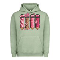 Pigment Oil Green valentine' day teacher school pencils Urban Hoodie - MaliasSmallBusiness
