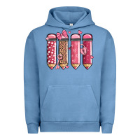 Pigment Pebble Blue valentine' day teacher school pencils Urban Hoodie - MaliasSmallBusiness