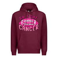 Burgundy go fight tackle cancer Premium Hoodie - MaliasSmallBusiness
