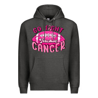 Charcoal Heather go fight tackle cancer Premium Hoodie - MaliasSmallBusiness