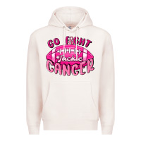 Pale Pink go fight tackle cancer Premium Hoodie - MaliasSmallBusiness