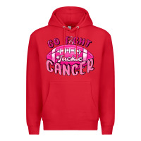 Red go fight tackle cancer Premium Hoodie - MaliasSmallBusiness