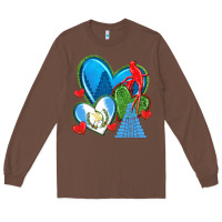 Chestnut guatemala hearts Long Sleeve Tee - texasbilliewilder