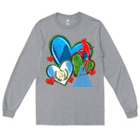 Heather Grey guatemala hearts Long Sleeve Tee - texasbilliewilder
