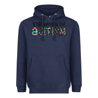 Navy accept. understand love autism Heavyweight Hoodie - CowhideDigitalArt