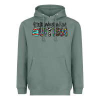 Sage accept. understand love autism Heavyweight Hoodie - CowhideDigitalArt