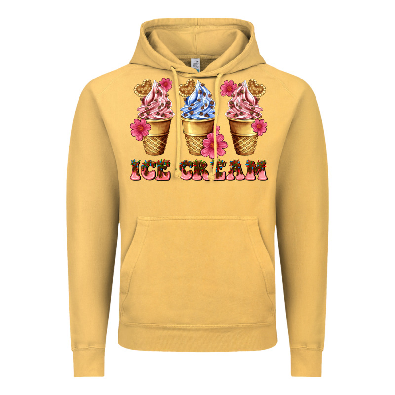 Floral Ice Cream Vintage Hoodie by AdoDesignShop | Teevron