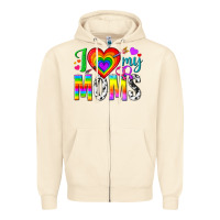 Sandshell i love my moms Zipper Hoodie - texasbilliewilder