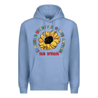 Colony Blue in a world where you can be anything be kind Premium Hoodie - MaliasSmallBusiness