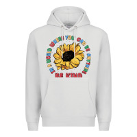 Dove Grey in a world where you can be anything be kind Premium Hoodie - MaliasSmallBusiness