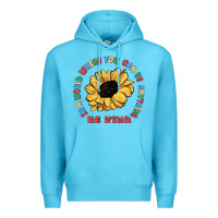 Ocean Blue in a world where you can be anything be kind Premium Hoodie - MaliasSmallBusiness