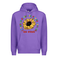 Purple in a world where you can be anything be kind Premium Hoodie - MaliasSmallBusiness