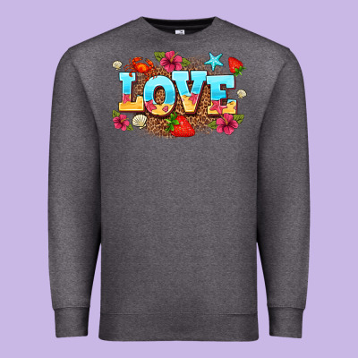 Love Summer Premium Sweatshirt Designed By Adodesignshop