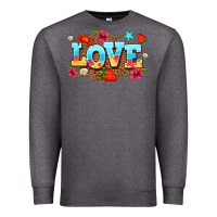 Charcoal Heather love summer Premium Sweatshirt - AdoDesignShop