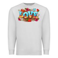 Dove Grey love summer Premium Sweatshirt - AdoDesignShop