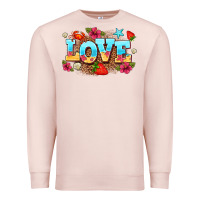 Pale Pink love summer Premium Sweatshirt - AdoDesignShop