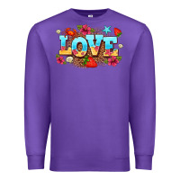 Purple love summer Premium Sweatshirt - AdoDesignShop
