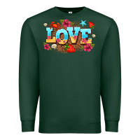 Sports Green love summer Premium Sweatshirt - AdoDesignShop